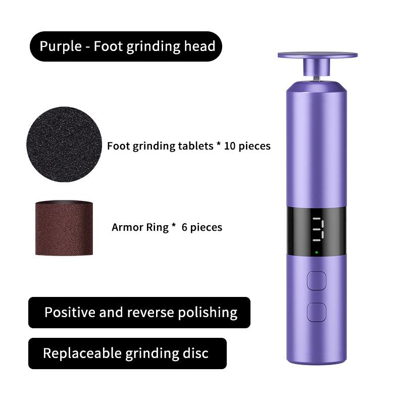 2-1 Rechargeable Foot Callus Remover and Nail Drill Combo with User-Friendly LED Display