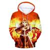 Новая осенняя детская толстовка с капюшоном Demon Slayer Printed для мужчин, мультяшный пуловер, повседневная одежда для мальчиков и девочек, модное пальто с капюшоном, повседневная уличная одежда