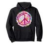 Flower Power PEACE Sign 2 Happy Fan Fun Hoodie -