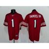 2026 NFL Short Sleeve Jersey San Francisco 49ers Embroidered Football