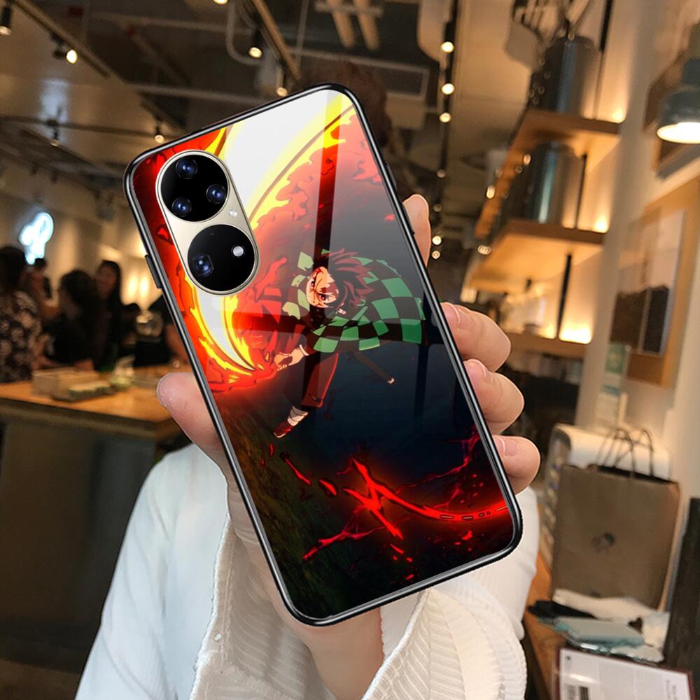 Чехол для телефона из мягкого закаленного стекла Kamado Nezuko Kimetsu No Yaiba Demon Slayer TPU для Huawei P40 Pro lite 5G P30 P Smart Z 20