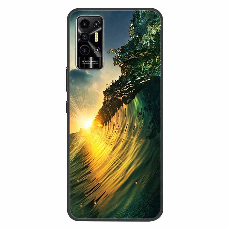 Чехол для Tecno Pova 2 Pova2 Ударопрочный Мягкий силикон ТПУ Задняя крышка Для Tecno Pova 2 Чехлы для телефона Pova2 2021 Чехол Милый мультфильм