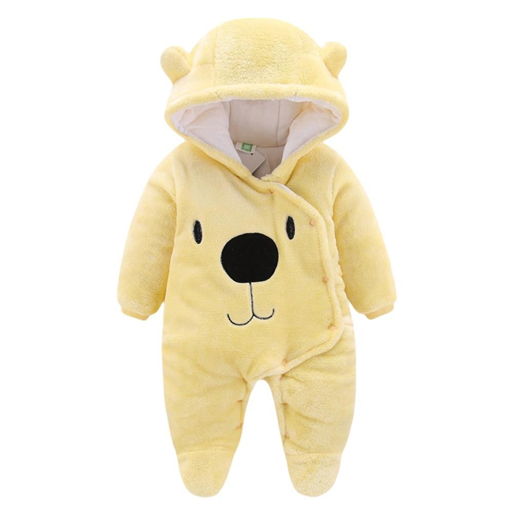 Осенне-зимний детский комбинезон с капюшоном, одежда для ползания, упряжь с длинными рукавами