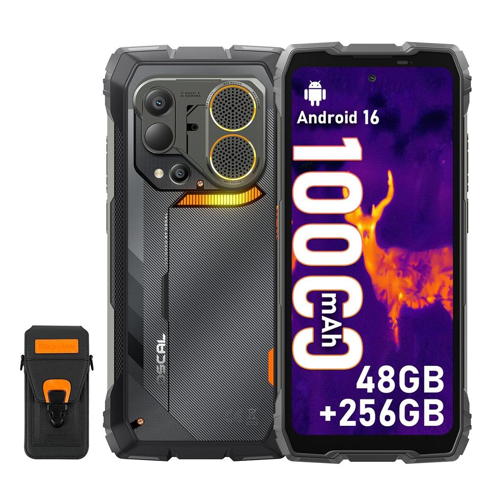 OSCAL PILOT 6 Rugged Mobile Phone with Thermal Imaging 48GB+256GB Android 16 10000mAh Smartphone
