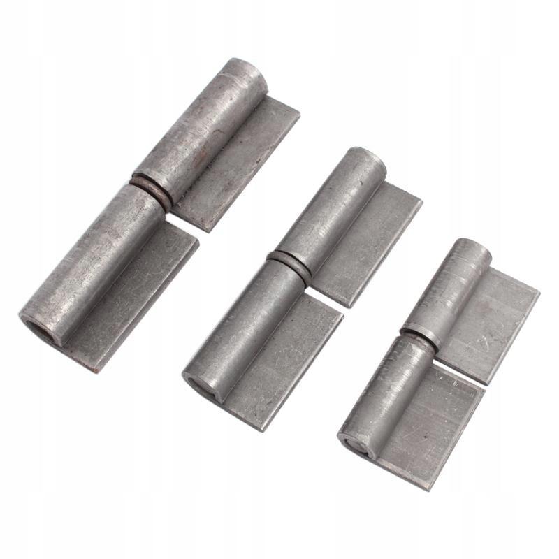 Black hinge with welding wings 80x30x3x8mm