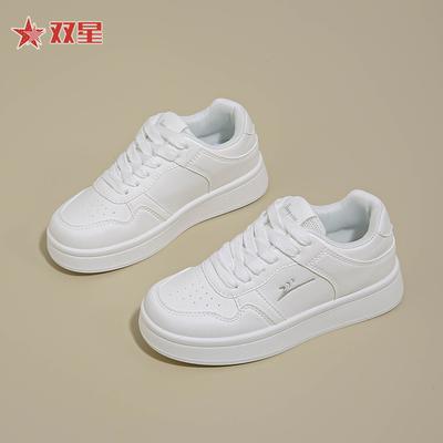 Маленькие белые туфли женские новые весенне-осенние кеды повседневные универсальные студенческие дышащие мягкая подошва легкие толстая подошва