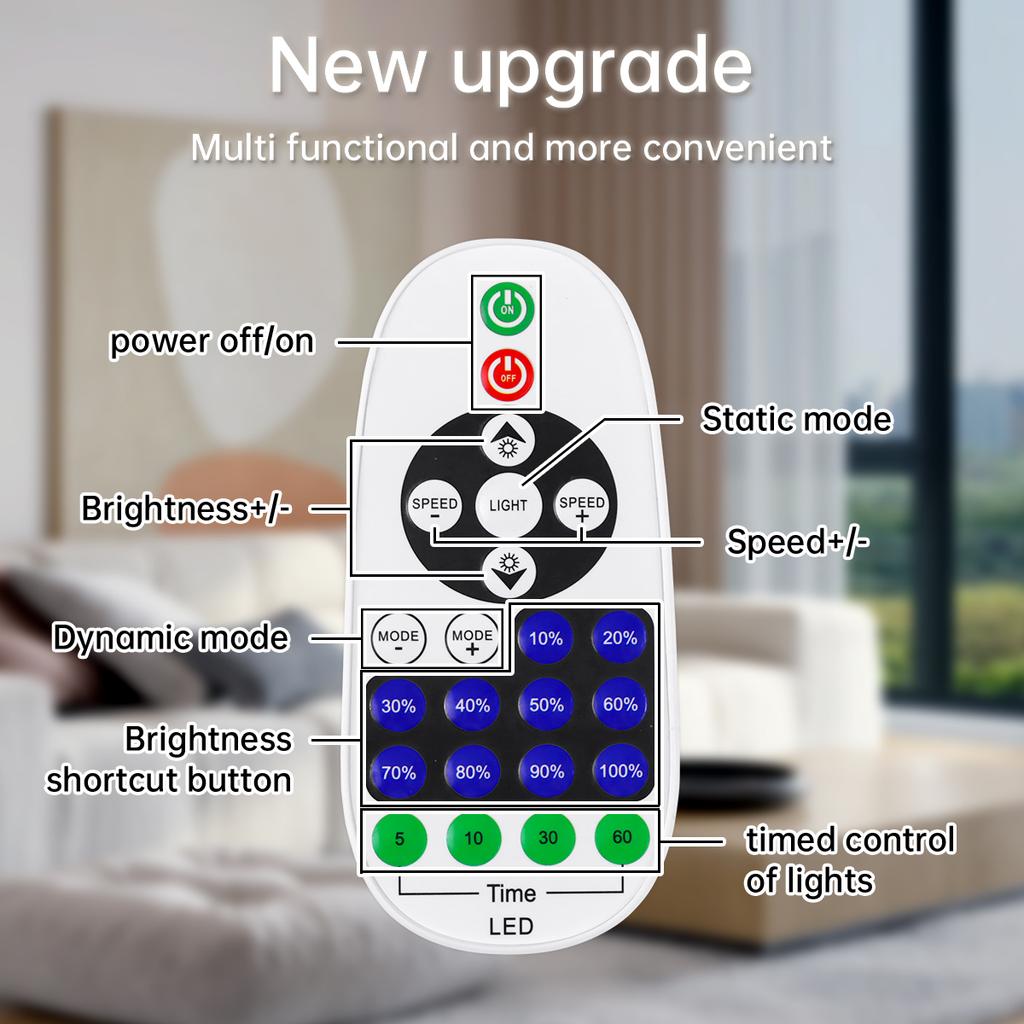Wireless Bluetooth Remote Control Under Cabinet LED Unit Lights Bar 12V Dimmable Aluminium Tube For Kitchen Counter Closet Lamp