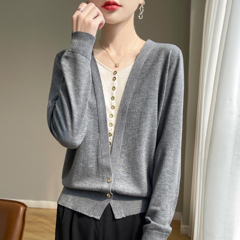 Женский свитер из камвольной шерсти из тутового шелка, кашемир Цинхэ, 50% шерсть, 50% тутовый шелк, зимний вязаный пуловер, осенний свитер, кашемировый свитер