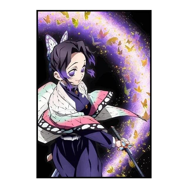 Убийца Демонов, украшение, картина, фреска, постер с персонажами аниме, холст, картина и настенные художественные принты для детской комнаты, современный домашний декор, без рамки