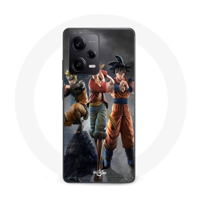Чехол - Maniacase - Xiaomi Redmi Note 12 Pro 5G - Аниме манга - Мягкий - Черный