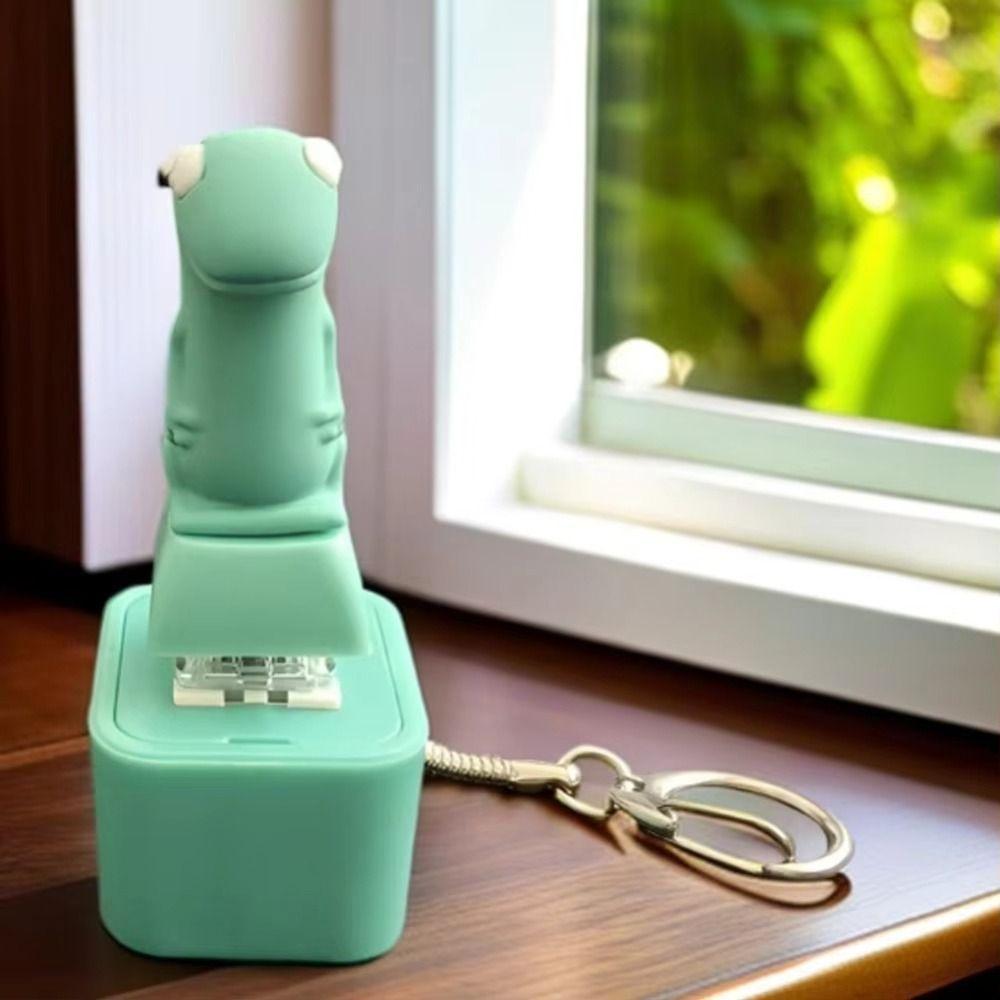 Colorful Lights Lizard Voice Key Ring With LED Lizard Sounds Pendant Backpack