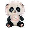 Adorable Cartoon Panda Plush Doll Soft Stuffed Toy Cute Plushie In Pink And Blue