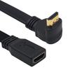 Удлинитель HDMI 90 градусов, удлинительный кабель HDMI 4K HDMI, 30 см, удлинительный кабель HDMI, позолоченный терминал, высокоскоростной тонкий плоский удлинитель кабеля HDMI 4K 3D