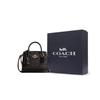Coach Андреа 16 Застежка-молния Логотип Покрытие из канваса Мини-сумка на плечо через тело Женская сумка Орехово-черный CW304-IMXAQ