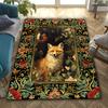 Elegant Crow Floral Garden Carpet Is Suitable For Living Room And Bedroom Doormats Office Balcony Decorative Carpet A9