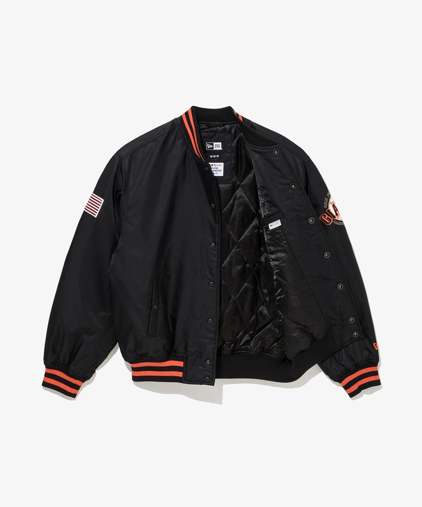 New Era Mlb San Francisco Giants Authentic Stadium Jacket Black