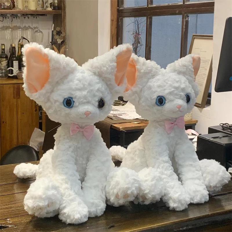 Плюшевая сумка через плечо для котенка породы Германский рекс, черно-белая - Идеальный подарок для девочек