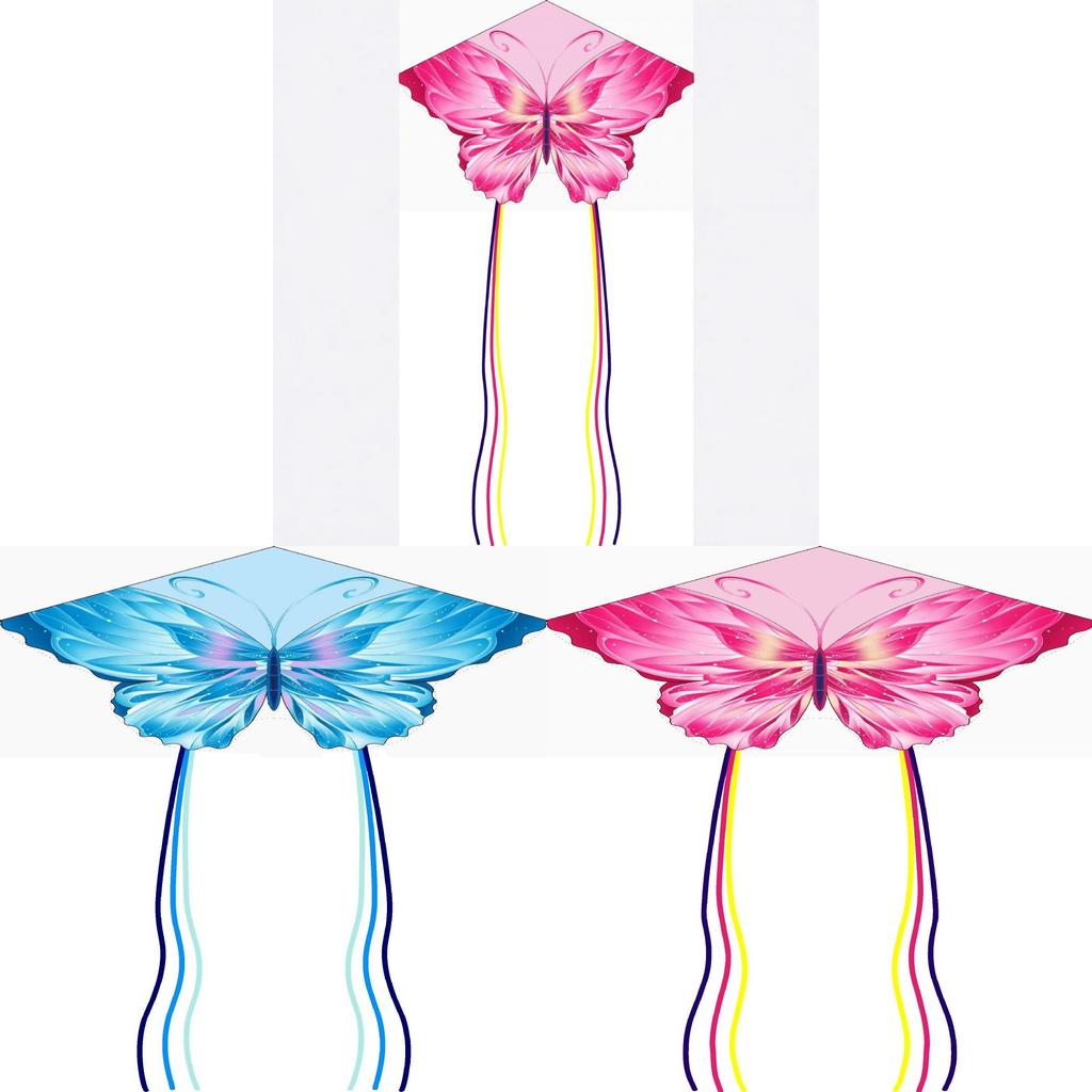 Butterfly Kite With Glass Fiber Frame For Outdoor Recreation Kids And Adults