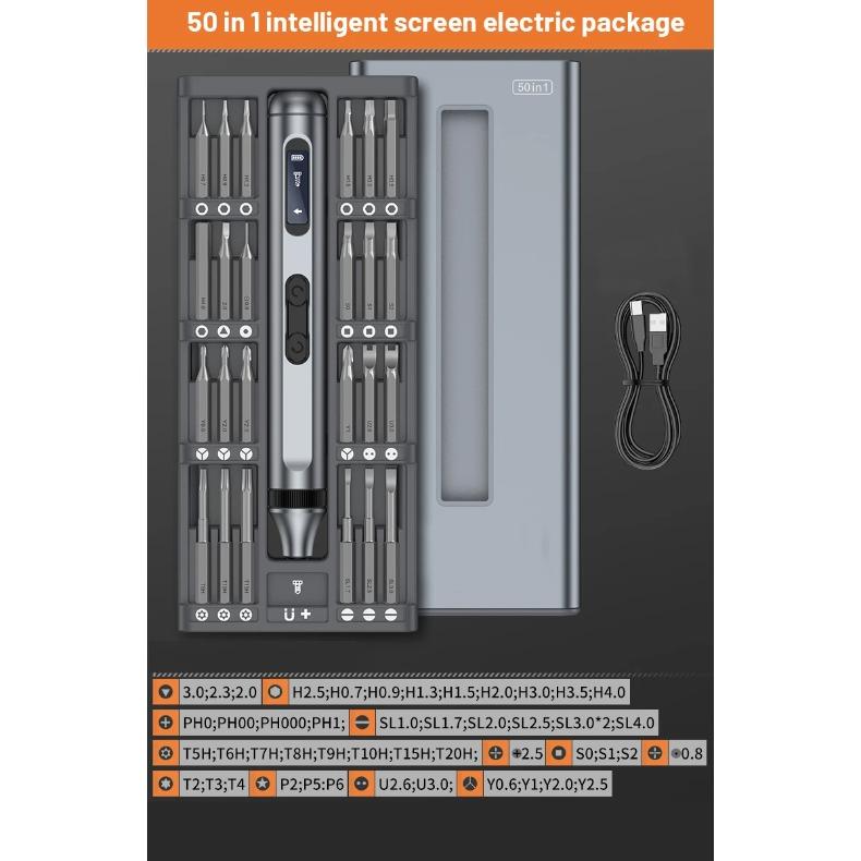 50 в 1 электрическая отвертка прецизионный ремонт электроинструменты набор магнитных отверток для бытовой техники часы телефоны