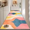 Modern Living Room Colored Long Corridor Carpet Abstract Decoration Home Non-slip Runners Rug Bedroom Bedside Washable Floor Mat