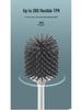 Wall-Mounted Soft Bristle Toilet Brush with Long Handle for Dead Corner Cleaning