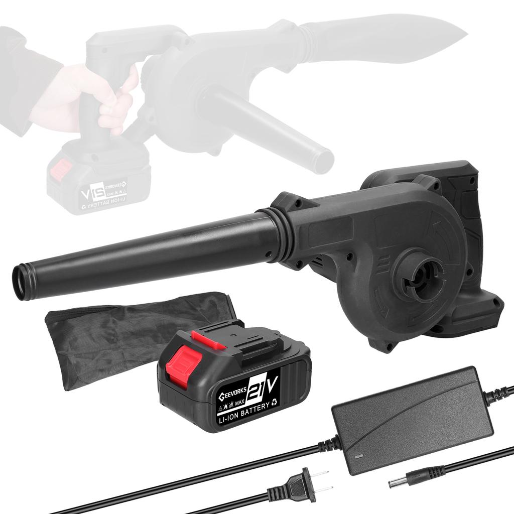 Портативный электрический воздуходув с мощным двигателем и бесступенчатой регулировкой скорости