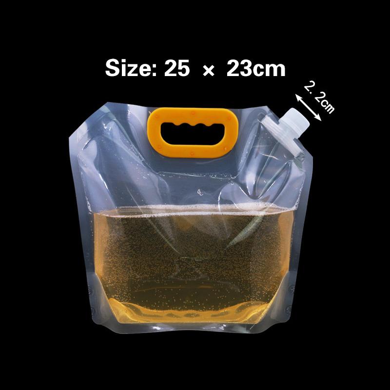 5/10 л Портативный мешок для воды Складное ведро Контейнер для воды Канистра Бутылка Чехол Открытый Путешествия Кемпинг С ручкой Принадлежности для кемпинга