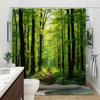 Водонепроницаемая шторка для душа Sunny Forest Path для декора ванной комнаты