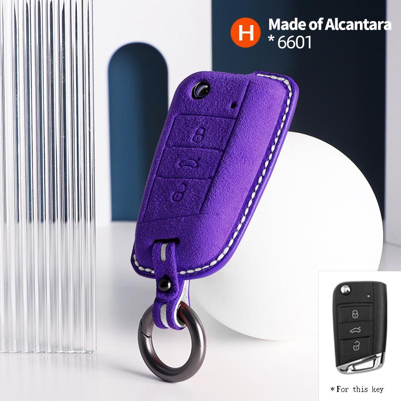 Car Key Case Cover Shell Keychain for Volkswagen VW Golf 7 ALLTRACK MK7 2016 2017 Skoda Octavia A7 SEAT Protectors Accessories