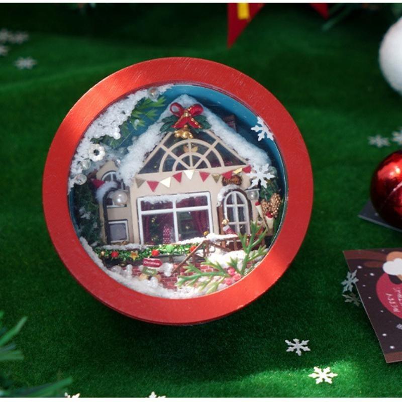 Деревянный кукольный домик своими руками Casa Миниатюрная мебель со светодиодным набором Рождественский домик для кукол Сборная игрушка для детей Подарки