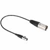 ASHATA Audio Cable, Full Copper Casing Audio Cable, Mini XLR 3-Pin Female to XLR 3-Pin Male Audio Cable with Zinc Alloy Casing, Compact and Lightweigh