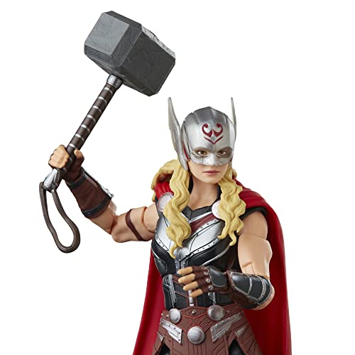 Hasbro Marvel Legends Series Тор: Любовь и гром Могучий Тор F1060 Оригинальный 6-дюймовый (15см) Фигурка с 4 аксессуарами и деталью для сборки фигурки