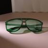 Роскошные Солнцезащитные Очки Большой Оправы Женские Мужские Квадратные Солнцезащитные Очки Женские Повседневные Зеленые Цвета Зеркальные Дизайнерский Бренд Мода