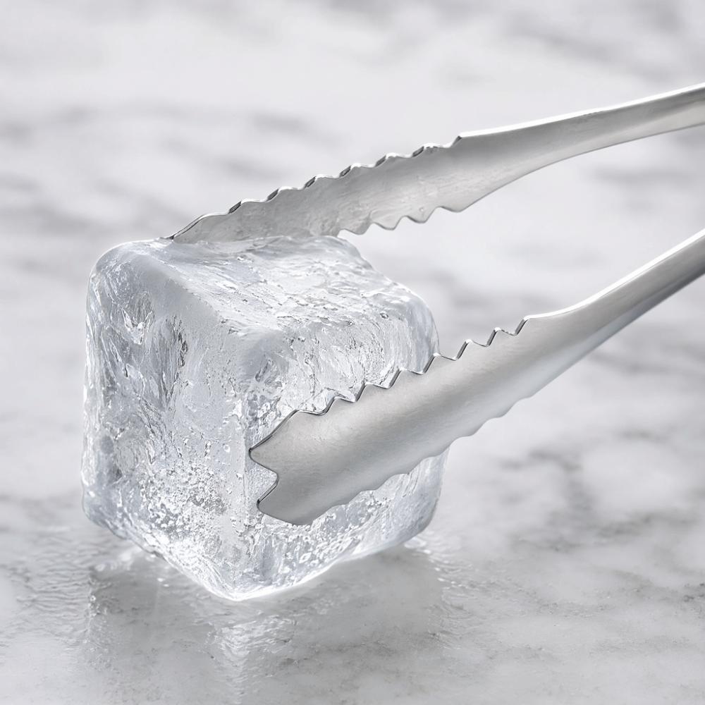 5pcs Silver Ice Tongs Mini Kitchen Tongs Professional Bar Tongs Wedding