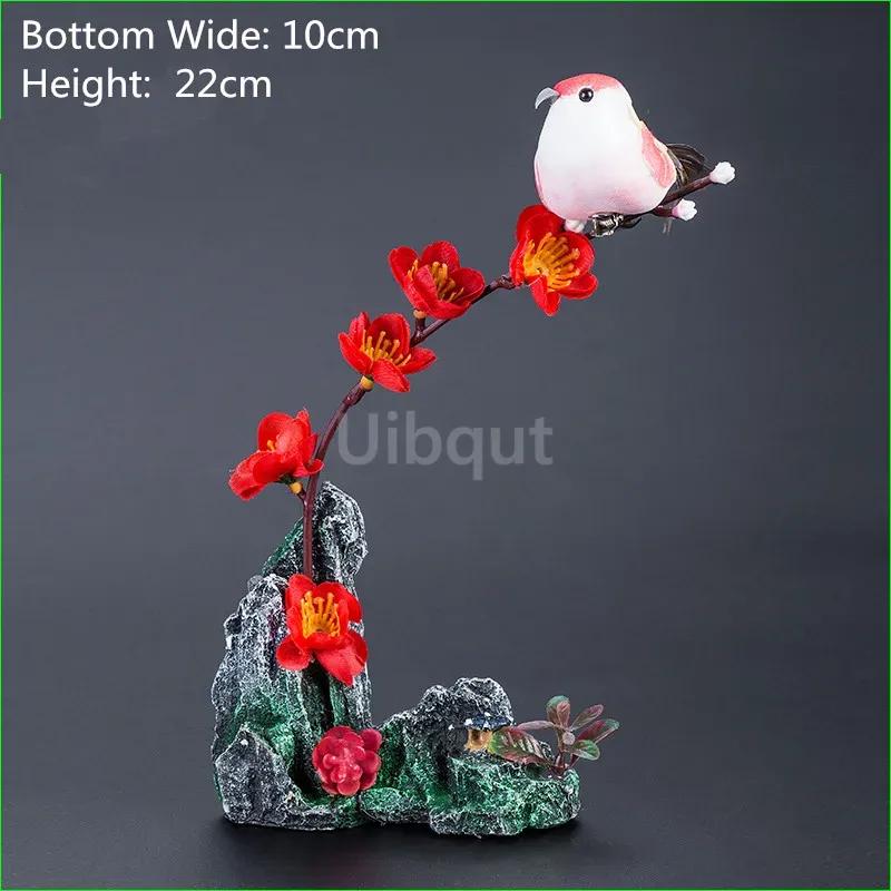 restaurant plate tray dish decorate Plum Peach blossom flower tree seafood sushi decoration ornamental artificial chef tools