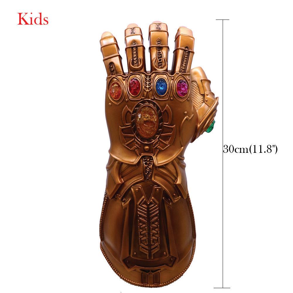 Kids Adults Cool Thanos Infinity Simulating Avengers End Game Infinity Glove with LED Lighting Effect