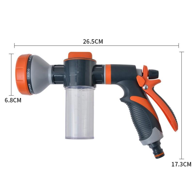 Новый пенный водяной пистолет, насадка для шланга, инструменты для чистки автомойки, садовый полив газона, ирригационный спринклер, пистолет-распылитель, садовый пистолет