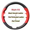 A4 Hand-Sewn Alcantara Non-slip Suede Nappa Leather Car Steering Wheel Cover Wrap for BYD Formula Leopard 5 Interior Accessories