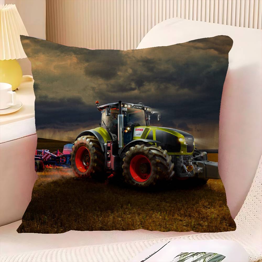 Car Tractor Decorative Room Aesthetics Pillow Case Home Decor Bedroom Sofa Bed Couch Pillow Cover 45X45