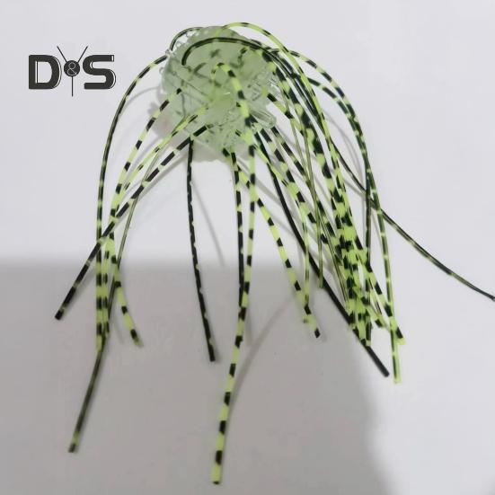 10 шт. 1,4 см/4 г мягкие приманки в форме кубиков с юбкой, медленно тонущие цветные искусственные приманки из ПВХ для ловли пресноводного соленого окуня, сома, рыболовные принадлежности