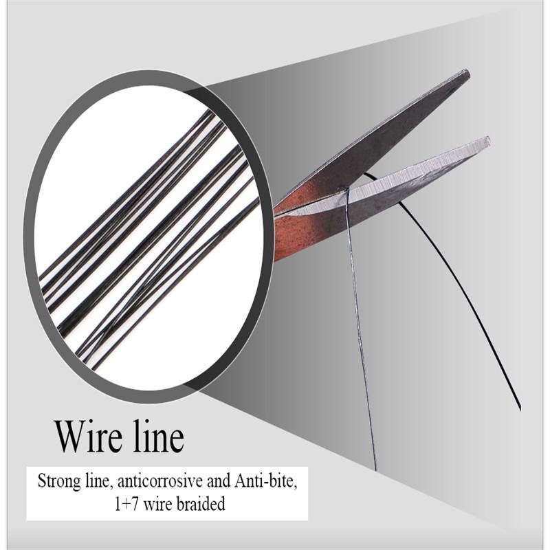 20 шт., 16/20/25 см, поводки из стальной проволоки против укуса, поводки для рыбалки, 50 фунтов, с поворотной рыболовной приманкой, аксессуары, щука, окунь