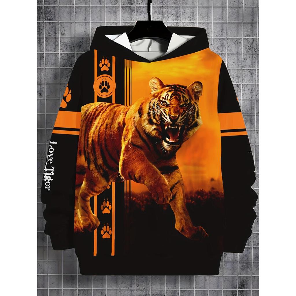 Новая толстовка с капюшоном с 3D-принтом, модная толстовка с длинным рукавом и капюшоном, удобный пуловер для мальчиков и девочек, детская толстовка