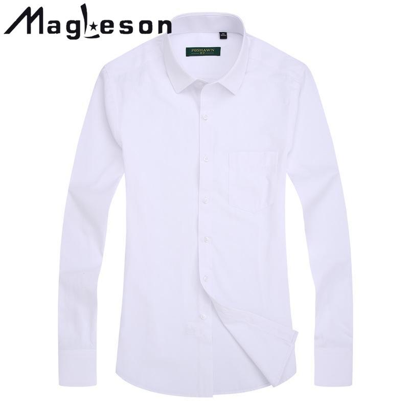 Весенне-осенняя деловая повседневная рубашка с длинными рукавами, мужские рубашки, универсальная однотонная деловая одежда, мужская одежда больших размеров, костюмы и блейзеры