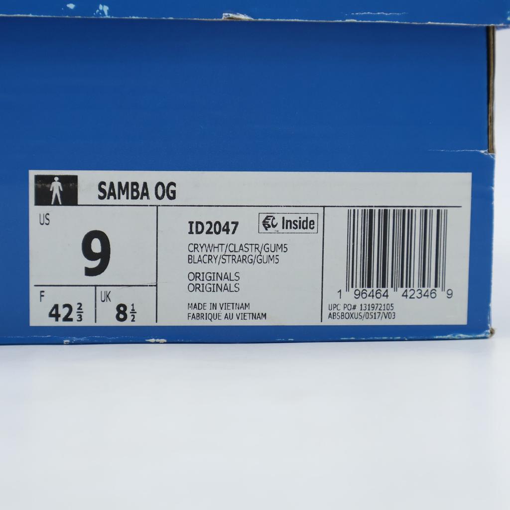 ID2047 adidas Originals Samba Кристально-белый Глиняный Статор Резина