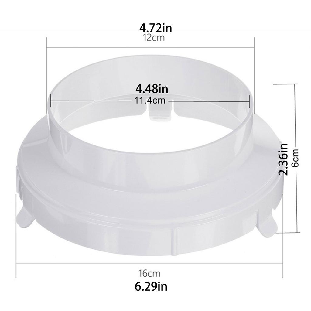 Mobile Air Condition Exhaust Hose Coupler Duct Pipe Interface Portable Window Vent Adapter Extender Connector Spare Part