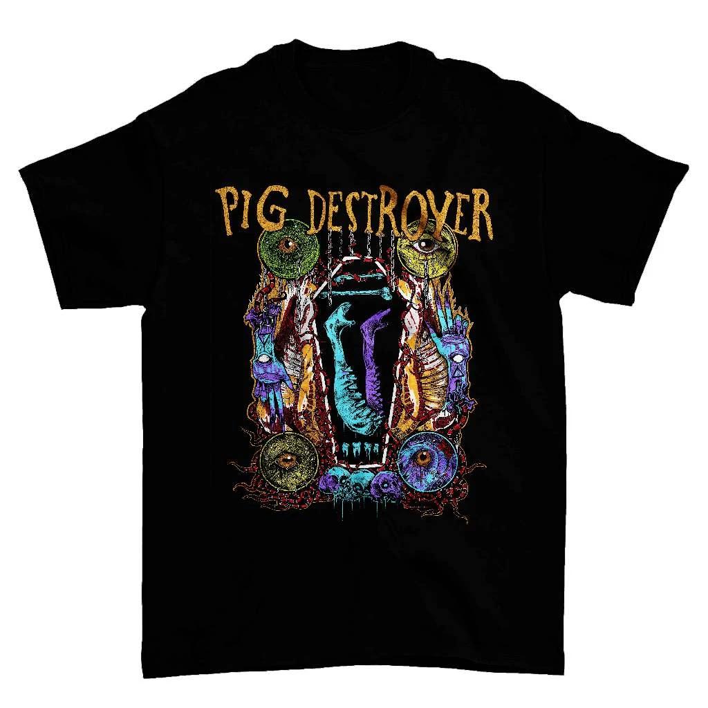 Hot Popular Pig Destroyer Band Black T-Shirt Cotton Unisex