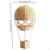 Woven Air Balloon Handmade Rattan Handcrafted