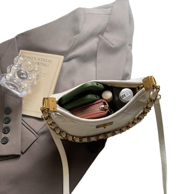 Сумка Женская Повседневная Сумка Кроссбоди 2025 Осень и Зима Новая Мода Сумка на Плечо Ромбовидная Ретро Подмышечная Женская Сумка