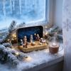 Праздничный набор рождественских украшений, напечатанных на 3D-принтере, из материала PLA для домашнего декора, подарок