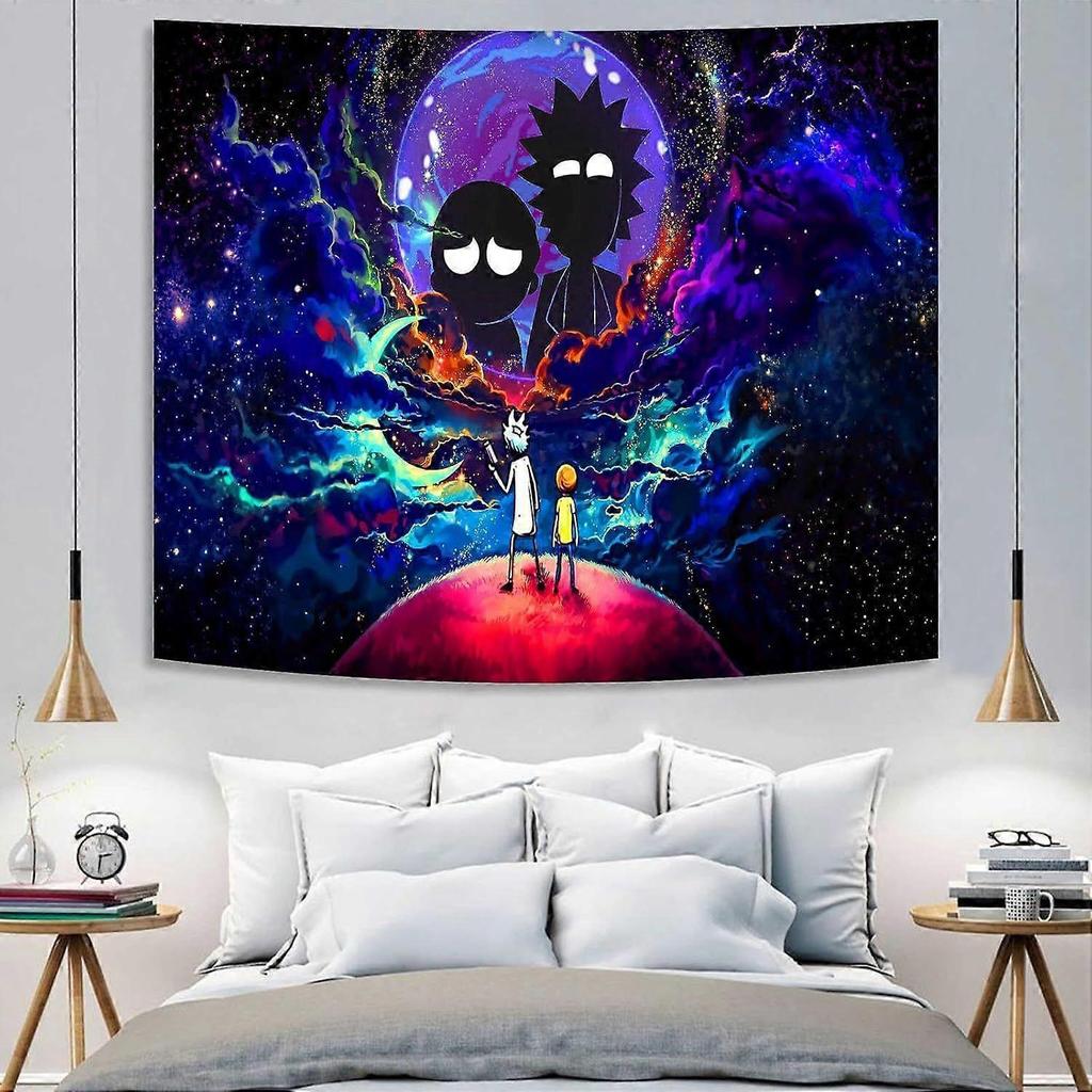 Anime Wall Tapestry for Bedroom, Trip-py Posters Space Wall Tapestry for Men, Cool Black Aesthetic, Hippie Room Decor Wall Hanging Art for Girl Boys P